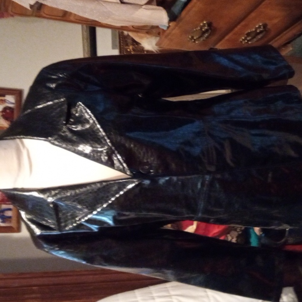 CS faux leather jacket